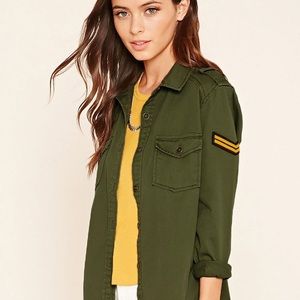 [BRAND NEW] F21 Military Style Button Shirt